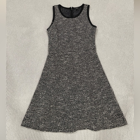 NEW WO TAGS J Crew Wool Black and White Dress - Picture 1 of 3